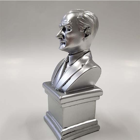 Atatürk Büstü Biblo Gümüş